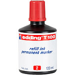 EDDING Recharge d'encre T 100 pour Marqueurs Permanents Rouge EDDING Recharge d'encre T 100 pour Marqueurs Permanents Rouge