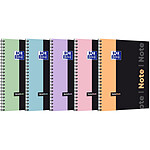 OXFORD Cahier Etudiants NOTEBOOK Pastel B5 seyès coloris aléatoires x 5