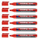 EDDING Marqueur Permanent 330 rouge 1-5 mm x 6 EDDING Marqueur Permanent 330 rouge 1-5 mm x 6