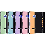 OXFORD Cahier étudiant NOMADBOOK Pastel, A4+ petits carreaux coloris aléatoires x 5