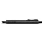 FABER-CASTELL Stylo à bille Essentio Aluminium Pointe Moyenne Noir