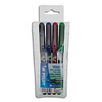 PILOT Etui Lot de 4 Stylo Roller VBall VB 5 Pointe Fine Assorti