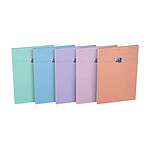 OXFORD Bloc-notes Smart A4 quadrillé assortis Pastel x 5