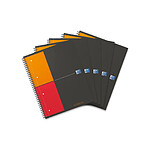 OXFORD NOTEBOOK A4+ spiralé 160 pages petits carreaux gris x 5
