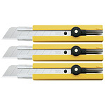 OLFA Cutter H-1 Lame 25mm Blocage par Molette x 3