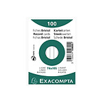 EXACOMPTA Fiches bristol, A7, ligné, assorti