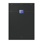 OXFORD Bloc SMART agrafé 148x210 160P petits carreaux noir