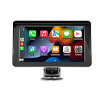 Avizar Écran voiture 7'' CarPlay Android Auto sans fil avec Support Ventouse Noir