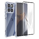 Avizar Coque Antichoc pour Motorola Edge 60 Fusion et 60 et Verre Trempé 9H Transparent