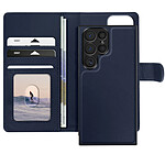 Mayaxess Étui pour Samsung Galaxy S24 Ultra Coque Détachable Bleu nuit