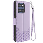Avizar Housse pour Motorola Edge 60 Fusion et Edge 60 Portefeuille Motif 3D Lavande