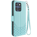 Avizar Housse pour Motorola Edge 60 Fusion et Edge 60 Portefeuille Motif 3D Bleu pâle Avizar Housse pour Motorola Edge 60 Fusion et Edge 60 Portefeuille Motif 3D Bleu pâle