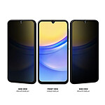 Eiger Verre Trempé 2.5D pour Samsung Galaxy A16 4G / 5G Privacy Ultra Résistant Noir transparent