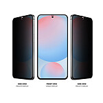 Eiger Verre Trempé 2.5D pour Samsung Galaxy S24 / S25 Privacy Ultra Résistant Noir transparent
