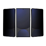 Eiger Verre Trempé Premium 2.5D pour Galaxy S25 Ultra Privacy Noir transparent