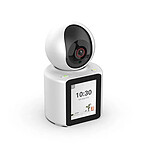 Avizar Caméra Connectée XScreen Motorisée 360 degré avec Écran et Vision Nocturne Blanc