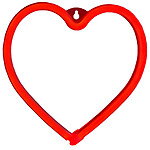 Avizar Lampe Néon LED Cœur avec Fixation Murale et Port USB-A Rouge