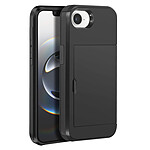 Avizar Coque pour iPhone 16e Antichoc avec Porte-carte Coulissant