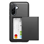 Avizar Coque pour iPhone 16e Antichoc avec Porte-carte Coulissant Noir