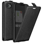 Avizar Housse Clapet Vertical pour iPhone 16e Porte-carte Noir