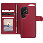 Mayaxess Étui pour Samsung Galaxy S25 Ultra Coque Détachable Rouge