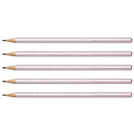 FABER-CASTELL Crayon Papier Graphite Sparkle Rose Metallic Graduation B x 5