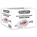CLÉOPÂTRE lot de 12 rollers de correction de 8 metres de long et 4,2 mm de large
