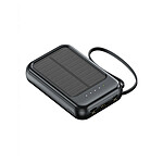 Avizar PowerBank 5000mAh avec Indicateur LED / Torche / Câbles Modèle Sirius Noir