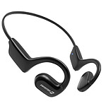 Swissten Casque sport conduction osseuse Bluetooth Sport Autonomie 10 heures Noir