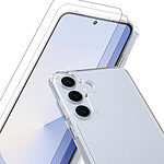 Evetane Coque Samsung Galaxy S25+ Antichoc coins renforces Silicone + 2 Vitres en verre trempe Protection ecran