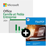 Pack Office Famille et Petite Entreprise 2024 - 1 PC/mac - licence perpétuelle + FlexiPDF Home & Business - 3 PC - licence perpétuelle