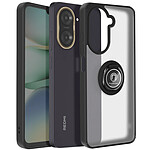 Avizar Coque pour Xiaomi Redmi A5 Bague Magnétique Dos Translucide Noir