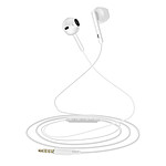 LinQ Écouteurs Jack 3,5mm Intra 1,2m Musique et Appels Mains Libres Blanc