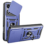 Avizar Coque pour Honor 400 Lite Bague Magnétique Protection Caméra Bleu