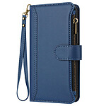 Avizar Étui Portefeuille Oppo A5 Pro Dragonne amovible Fermeture magnétique Bleu Avizar Étui Portefeuille Oppo A5 Pro Dragonne amovible Fermeture magnétique Bleu