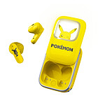 Pokemon Écouteurs TWS sans Fil Bluetooth 5.3 avec Dragonne Motif Pikachu Jaune