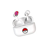 Pokemon Écouteurs TWS sans Fil Bluetooth 5.3 avec Étui Design Pokéball Blanc