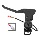 Ninebot Poignée de Frein Gauche avec Sonnette pour Ninebot Segway F2, F2 Plus Noir