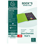 EXACOMPTA Pack de 100 Sous-ChemisesROCK'S 22 x31 cm pour A4 80 g Noir x 10 EXACOMPTA Pack de 100 Sous-ChemisesROCK'S 22 x31 cm pour A4 80 g Noir x 10
