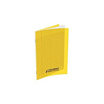 CONQUÉRANT Cahier conquérant polypro agrafé 24x32 cm 140P 90G grands carreaux jaune