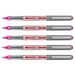 UNI-BALL Stylo Roller Encre Liquide Recyclé UB157E Pointe Moyenne Rose x 5