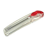 NT CUTTER Cutter iL 120 P, boîtier en plastique, rouge-transparent