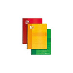 OXFORD Cahier à Spirale 24 x 32 Cm Grands Carreaux Seyès 100P 90g Satinées Extra Blanc