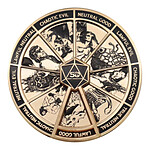 Dungeons & Dragons - Pin's Alignment Spinner 24k Gold Plated Limited Edition