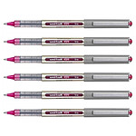 UNI-BALL Stylo Roller Encre Liquide Recyclé UB157E Pointe Moyenne Violet x 6