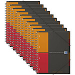 OXFORD Organiserbook A4+ 160 pages petits carreaux x 10
