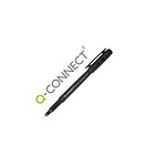 Q-CONNECT Stylo-feutre ohp pen permanent pointe fine multi-supports cd/dvd plastique noir x 100