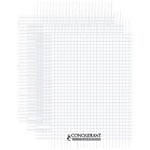 CONQUÉRANT Cahier conquérant polypro agrafé 24x32 cm 60P 90G grands carreaux incolore x 3