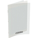 CONQUÉRANT Cahier Classique 24x32cm Grands Carreaux Seyès 48 Pages Couv Polypro incolore x 20