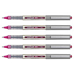 UNI-BALL Stylo Roller Encre Liquide Recyclé UB157E Pointe Moyenne Violet x 5